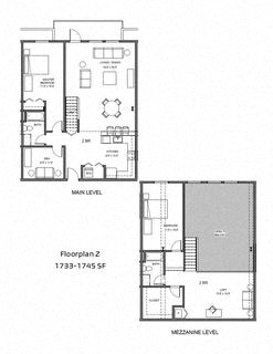 divided floor plan of a house with bedrooms and a garage